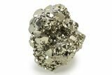Gleaming, Striated, Pyrite Crystal Cluster - Peru #238859-1